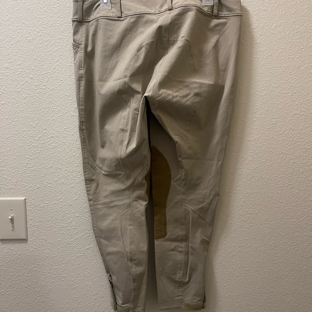 The Tailored Sportsman Beige Riding Jeans - Picture 3 of 5